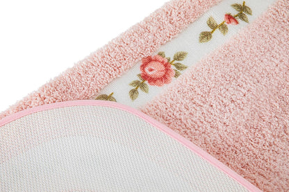Pink Rose Area Rugs for Living Room Bedroom 17.71 x 47.24 Inch