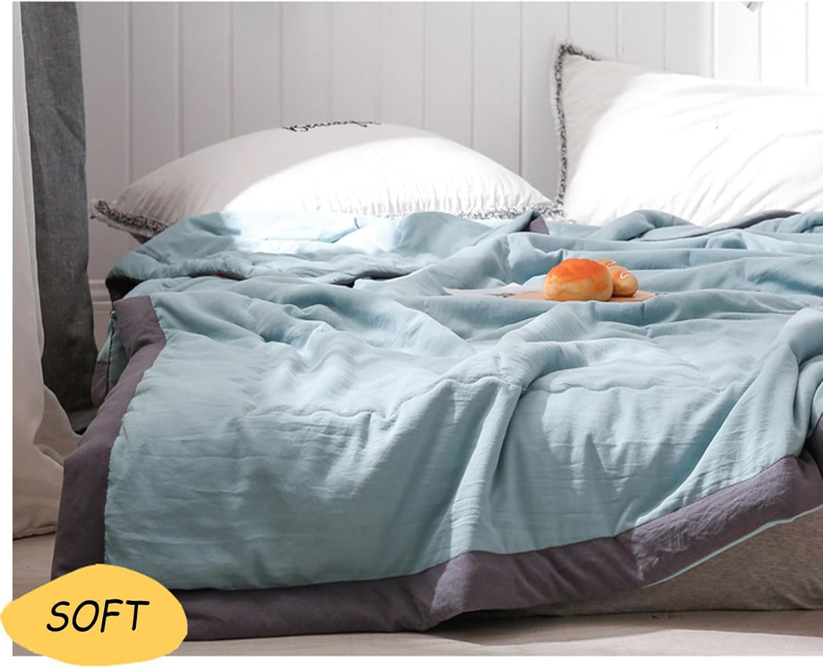 Ice Blanket for All-Season Lightweight Cooler Quilt for Hot Sleepers and Night Sweats Breathable Thin Comforter Cooling Double Sided Cold Effect Throw Blanket Bed (Pink,39''*55.12'')