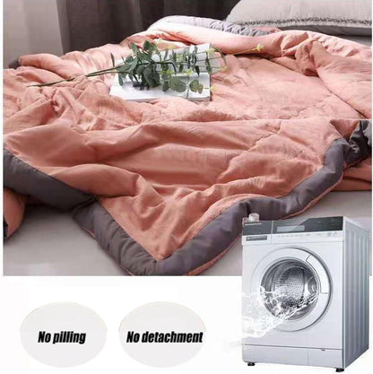 Ice Blanket for All-Season Lightweight Cooler Quilt for Hot Sleepers and Night Sweats Breathable Thin Comforter Cooling Double Sided Cold Effect Throw Blanket Bed (Pink,39''*55.12'')