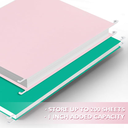 25 Packs Hanging File Folders,Cherry Pink Hanging File Folders Letter Size,Hanging Folders with 1/5-cut Tabs,Hanging Folders for Filing Cabinets, File Organizer Folder for Office,School,Home