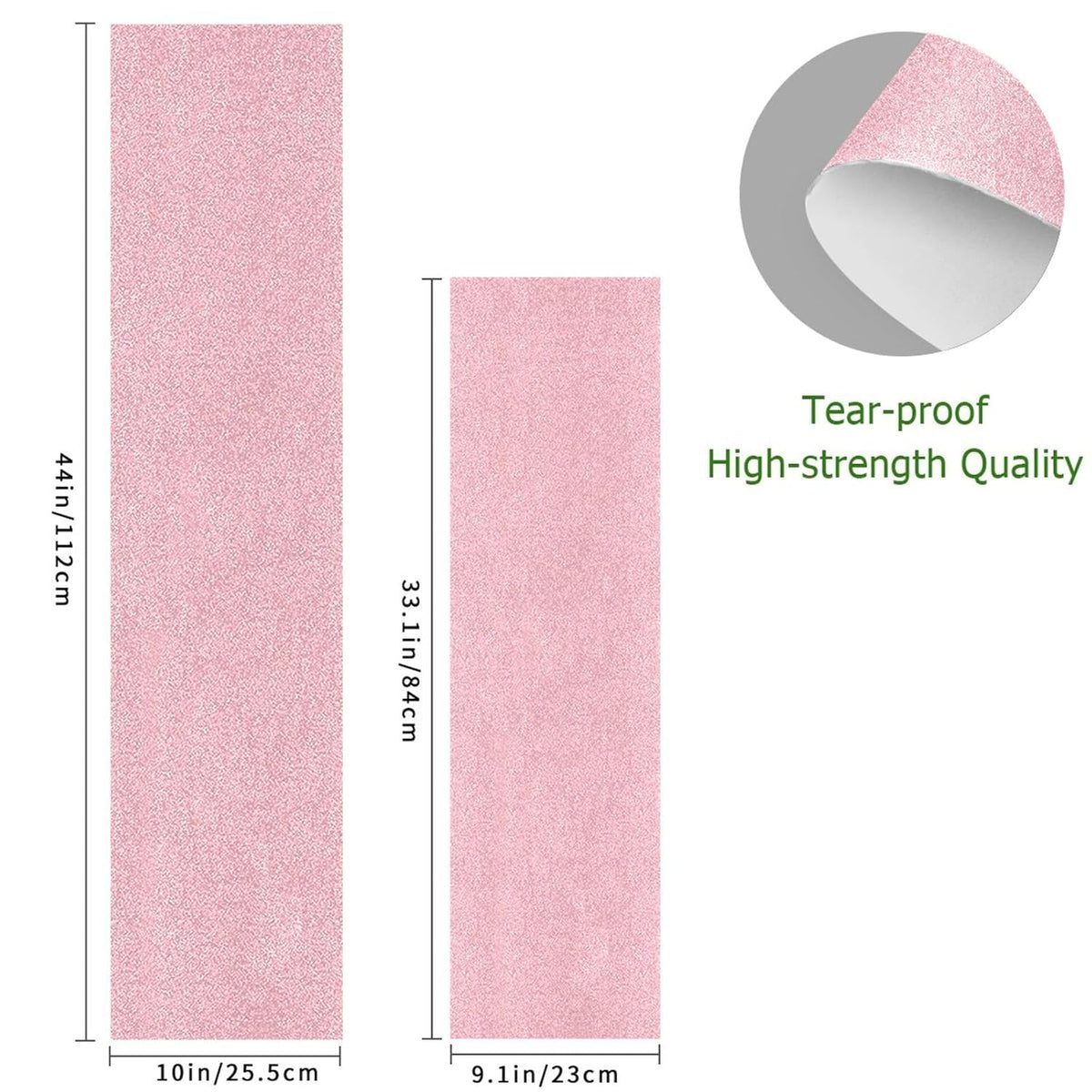 Light Pink Skateboard Grip Tape Sheet Waterproof Longboard Griptape Sandpaper for Rollerboard 9.1.1x 33.1 Inch