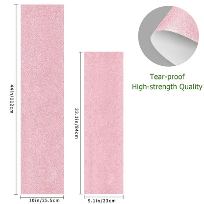 Light Pink Skateboard Grip Tape Sheet Waterproof Longboard Griptape Sandpaper for Rollerboard 9.1.1x 33.1 Inch