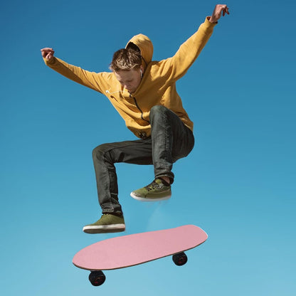Light Pink Skateboard Grip Tape Sheet Waterproof Longboard Griptape Sandpaper for Rollerboard 9.1.1x 33.1 Inch