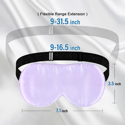 Silk Sleep Eye Mask for Kids, 100% Natural Pure Silk Sleeping Masks 2 Pack