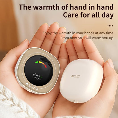 Rechargeable Hand Warmer with Large-Capacity Battery, Magnetic Transparent Design, Dual-Sided Heating with 3 Levels (113°F-140°F), Fast Type-C Charging, Great for Outdoor & Winter Gifts