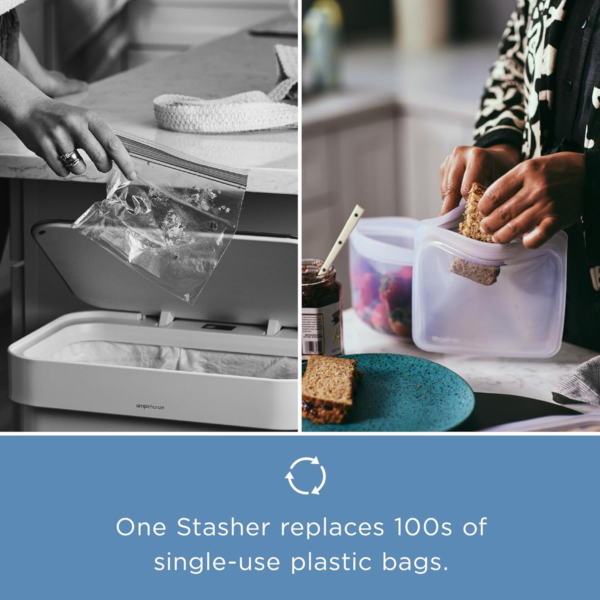 Premium Reusable Silicone Sandwich Bag, Tie Dye Pink, 28 oz