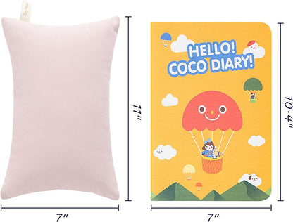 Tiny Pillows, Down Alternative Microfiber 11x7 Inches Mini Pillow for Travel, Pets, Soft Machine Washable Small Pillows for Neck, Lumbar, Pink