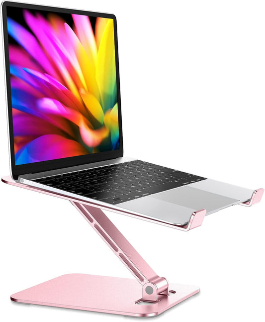 Aluminum Alloy Laptop Stand for Desk, Foldable Laptop Riser Holder