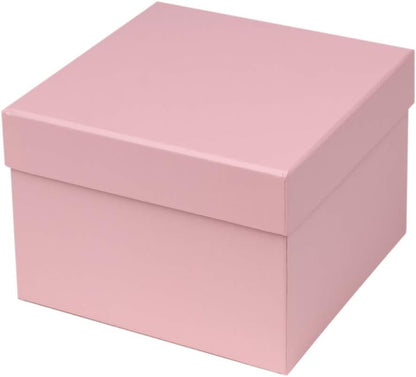 Square Gift Boxes with Lids Set of 4 Pink Gift Box Assorted Sizes Nesting Gift Boxes for Presents Birthday Bridesmaid Wedding Valentines Christmas Party Favor Boxes