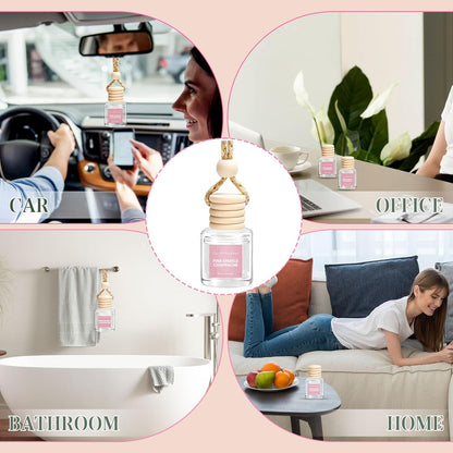 Car Air Freshener - Pink Sparkle Champagne Fragrance, 6 Pack