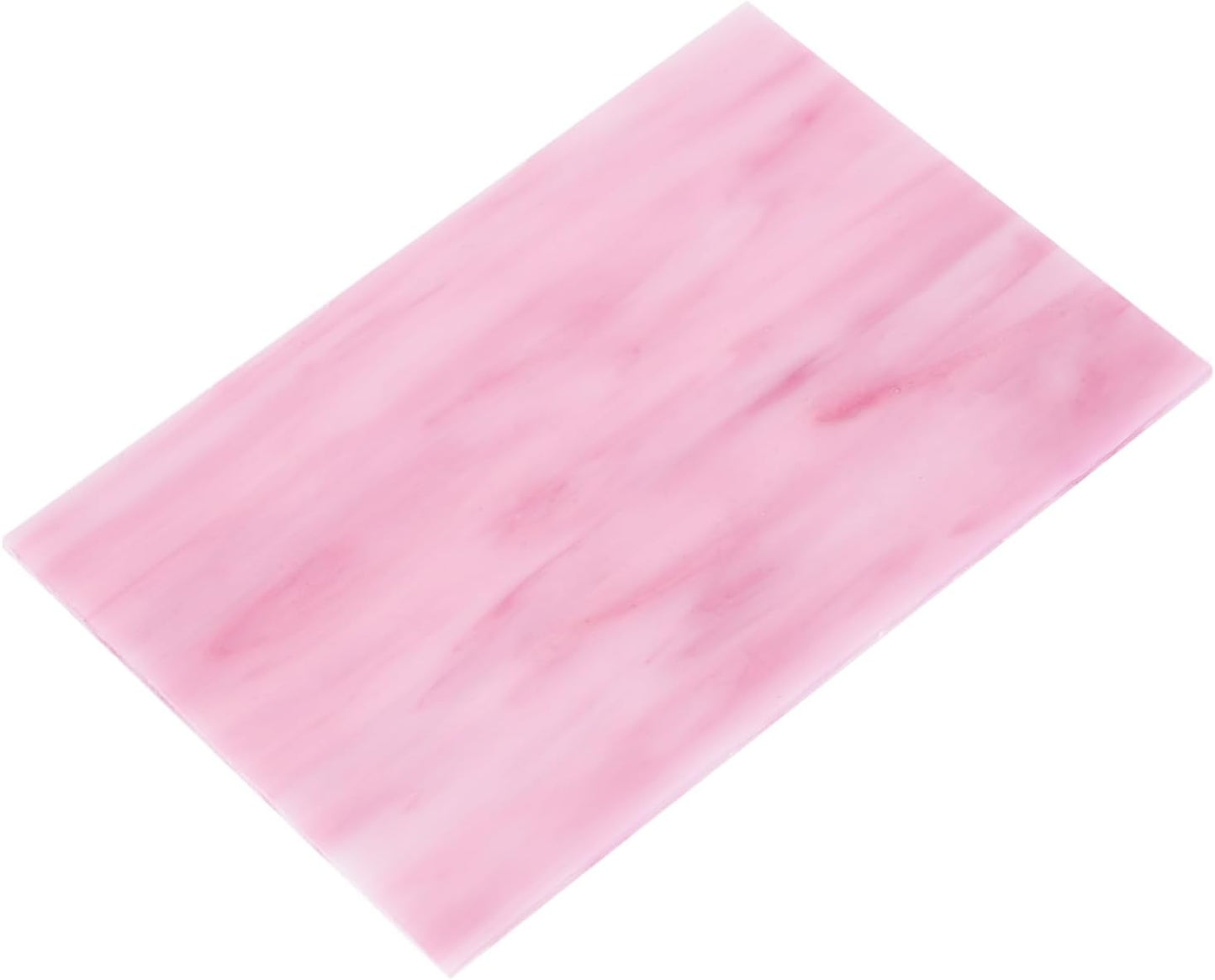 Stained Glass Sheet Mosaic Tile 7.9 Inch x 5.9 Inch Pink Stained Glass Sheets for Crafts DIY, Art Project