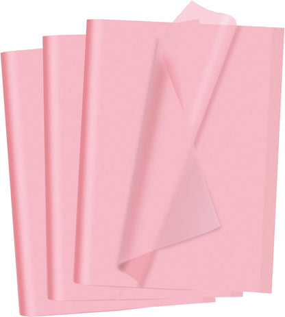 40 Sheets Pink Tissue Paper for Gift Bags Valentines Day Weddings Birthday Fall Decoration Sunflower DIY Art Crafts Packaging Wrapping Paper Bulk, 14 x 20 Inch
