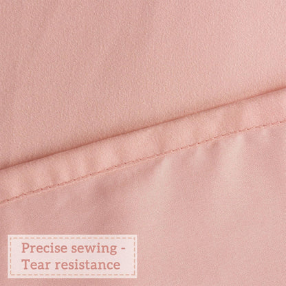 Ruched Ruffled Shower Curtain 72" W x 72" H, Peach Pink Microfiber Rustic Decorative Bath Curtain for Bathroom, Farmhouse and Boho Bathroom Décor, Machine Washable (LQ-38)