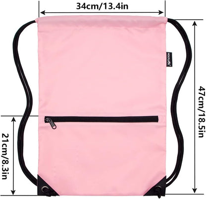 Drawstring Backpack Bag Sport Gym Sackpack