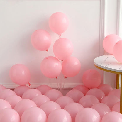 Pink Balloon Garland Arch Kit with Large Bow Balloons Pink Rose Polka Dot