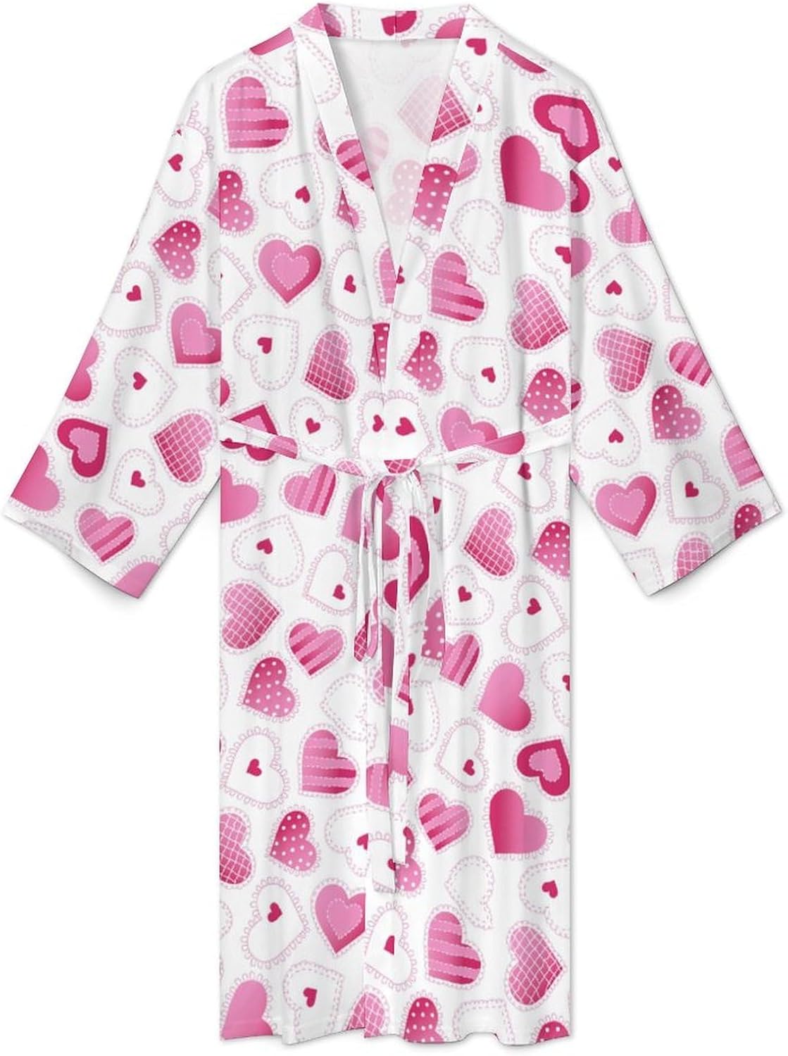 Womens Winter Forest Landscape Bathrobe Mens Knit Pajamas Robe With Self Tie Belt Waist Knee Length Travel Spa Robes