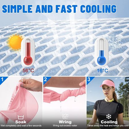 Cooling Stretchy Sun Visor for Women Men UV Protection Cooling Hat