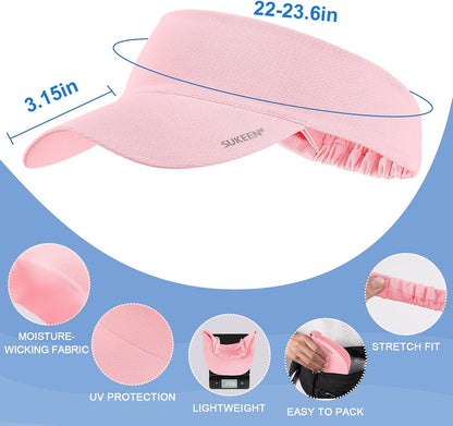 Cooling Stretchy Sun Visor for Women Men UV Protection Cooling Hat