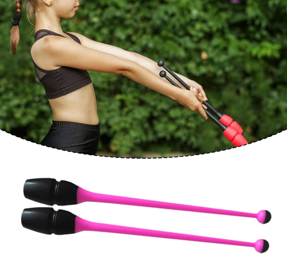 Connectable Rhythmic Gymnastics, Professional, Lightweight 45.5 Cm Training Device for Stage Shows