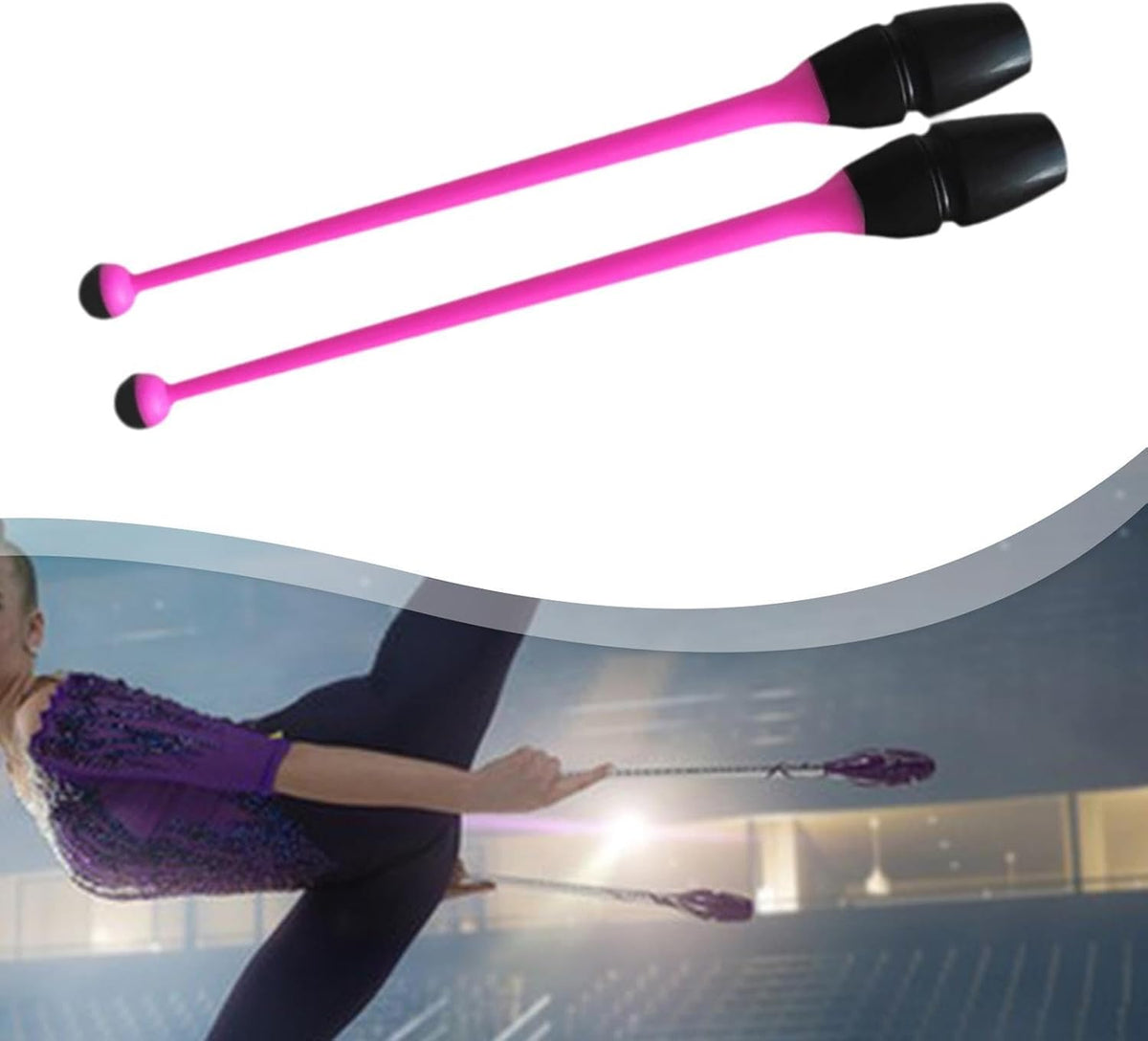 Connectable Rhythmic Gymnastics, Professional, Lightweight 45.5 Cm Training Device for Stage Shows