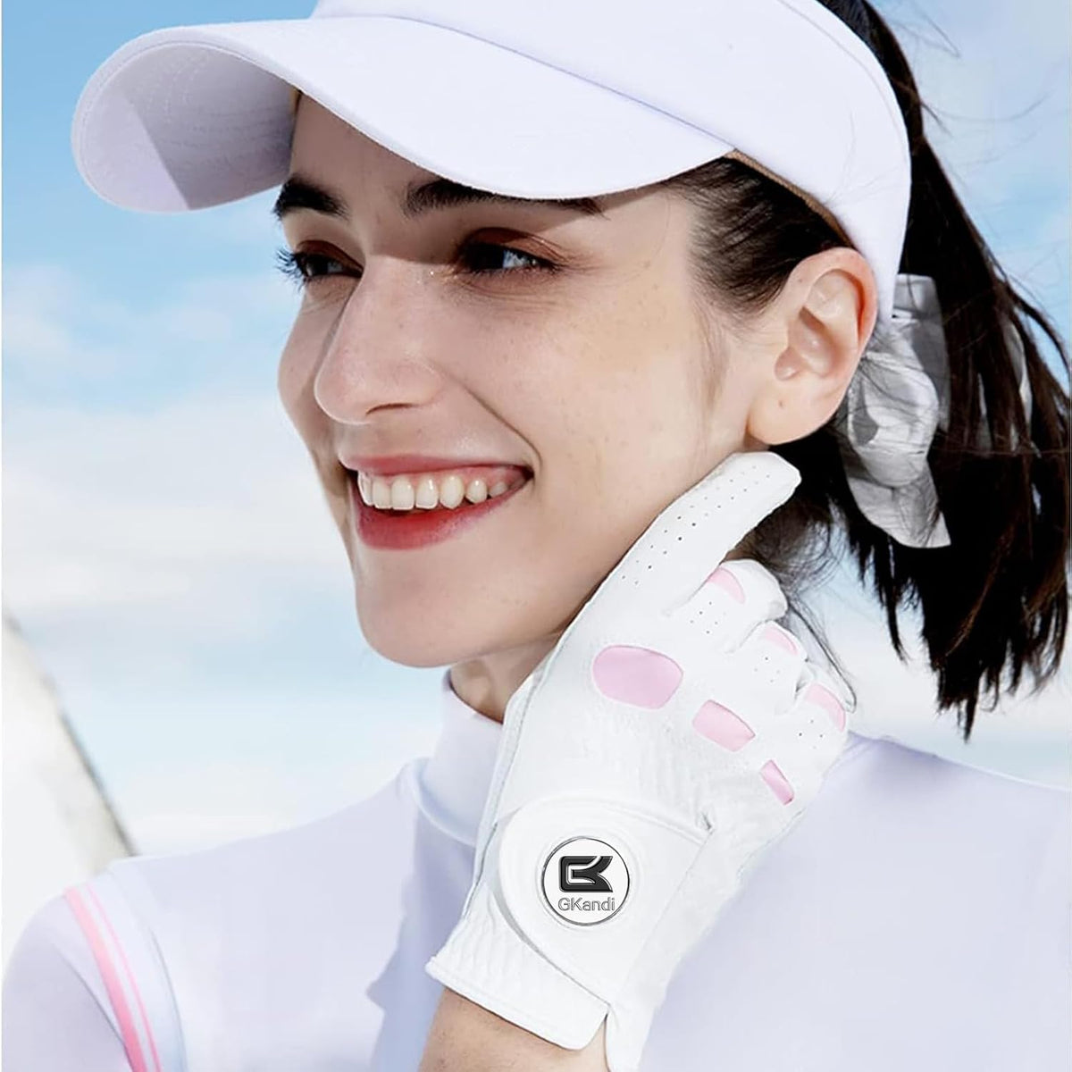 Golf Gloves Women with Ball Marker 1 Pack