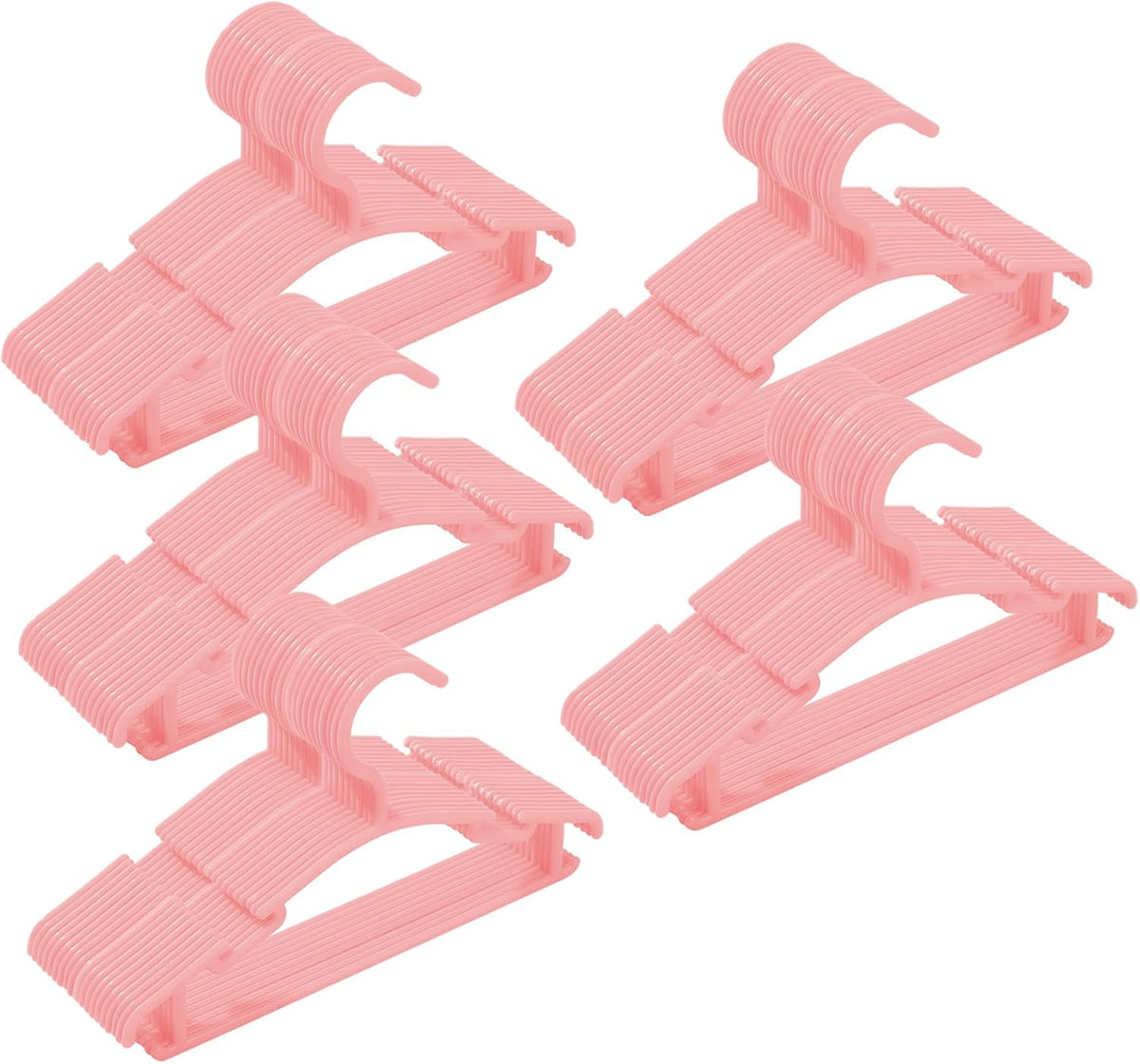 120 Pack Pink Baby Clothes Hangers,Kids Plastic Hangers for Closet,Toddler,Infant,Child,Newborn's Coat Hangers Ideal for Laundry and Nursery's Everyday Standard Use