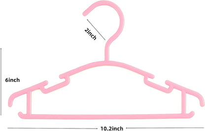 120 Pack Pink Baby Clothes Hangers,Kids Plastic Hangers for Closet,Toddler,Infant,Child,Newborn's Coat Hangers Ideal for Laundry and Nursery's Everyday Standard Use