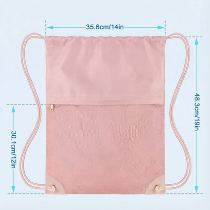 Drawstring Backpack for Sports - Small Gym Bag for Men & Women