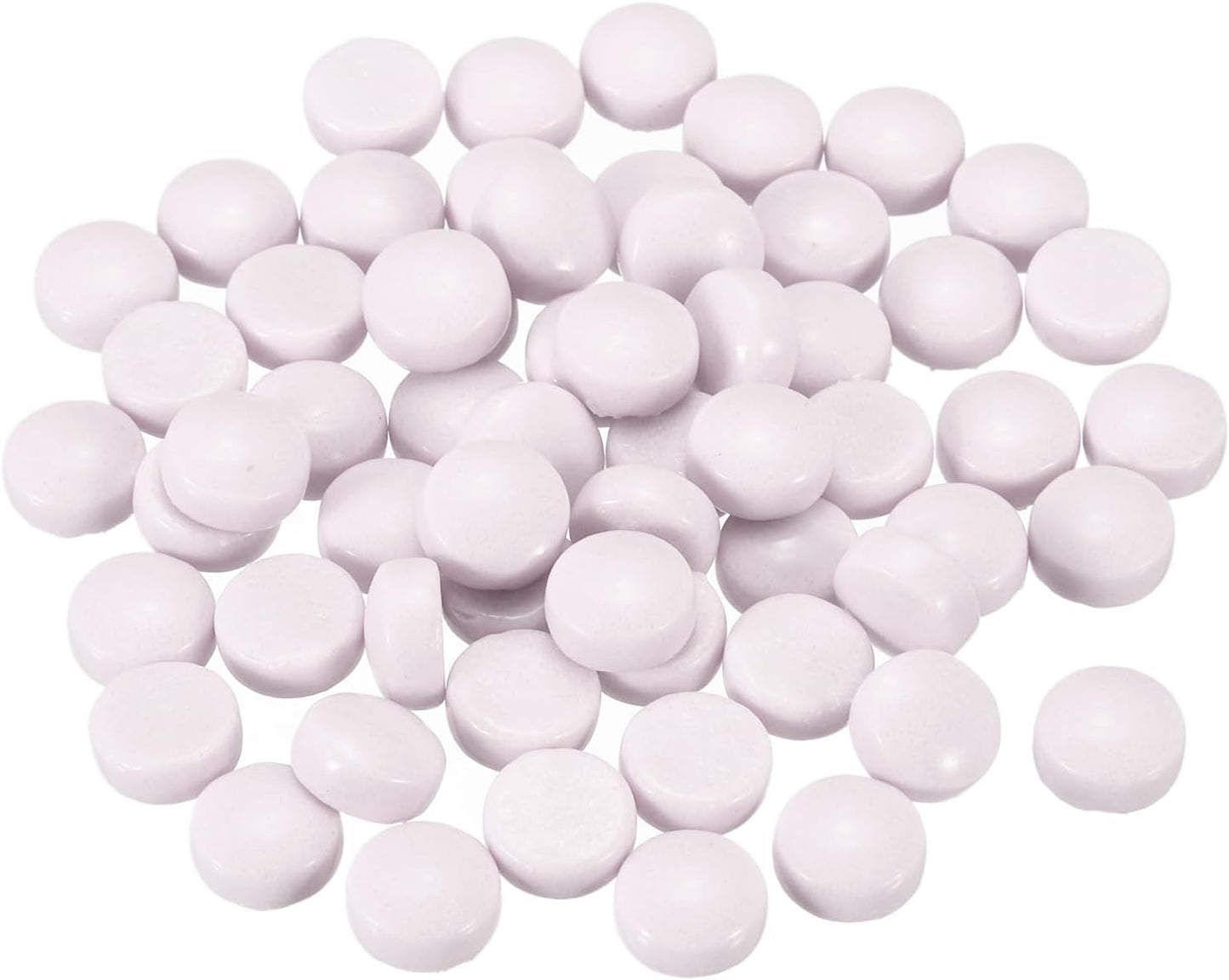 12mm Glass Mosaic Tiles, 200g Round Iridescent Glass Pieces Recycled Mosaic Tiles Bulk for Vase Flower Pots Aquarium Decor Garden Project DIY Art Craft, Purple Pink