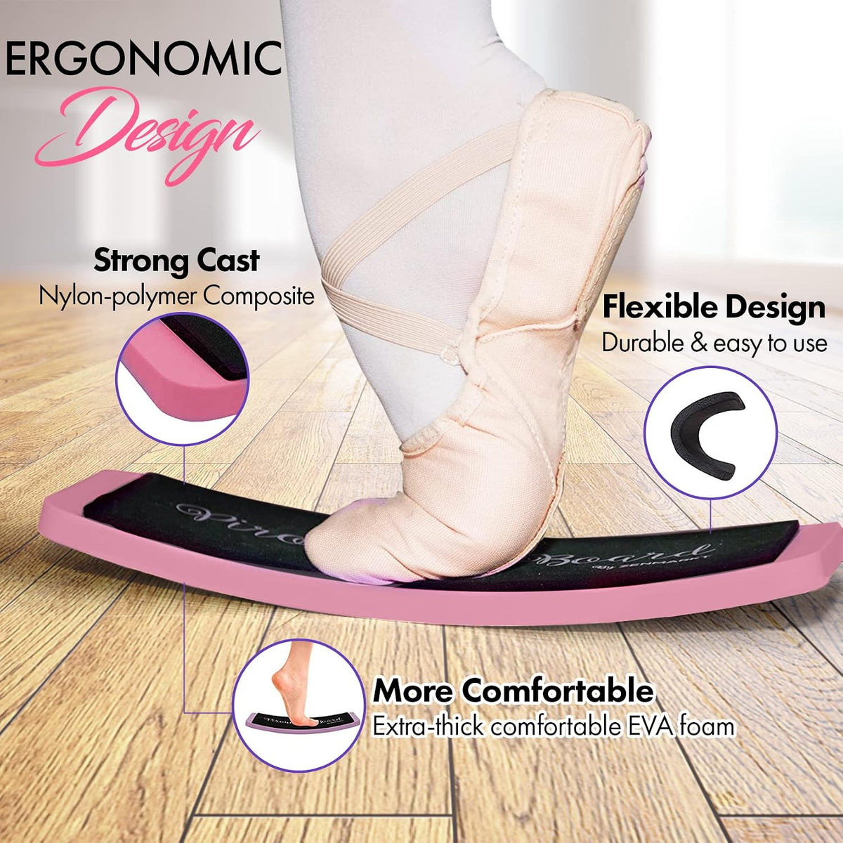 Turning Board for Dancers, Cheerleaders, Gymnasts, Ice Skaters