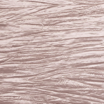 90 x 132 inch Rectangular Crinkle Taffeta Tablecloth - Blush, Rectangle Table Linens for 6 ft Rectangular Tables, Wedding Crushed Table Cloth