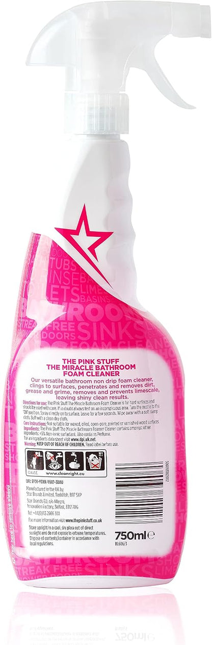 Stardrops Miracle Bathroom Foam Cleaner, 25 Fl Oz 3Pk