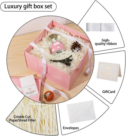 Extra Large Pink Gift Box with Lid 13x13x7 Inches, for Presents