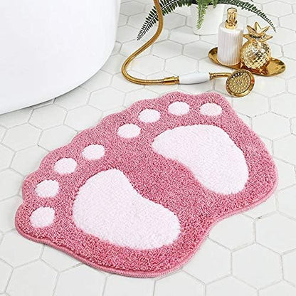 Absorbent Bath mats Bath Rugs 18.9 x 26.4 Inches for Tub, Shower, and Bath Room (Pink)
