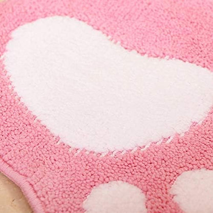 Absorbent Bath mats Bath Rugs 18.9 x 26.4 Inches for Tub, Shower, and Bath Room (Pink)