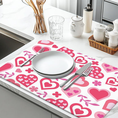 Dish Drying Mat and Placemats for Kitchen Counter