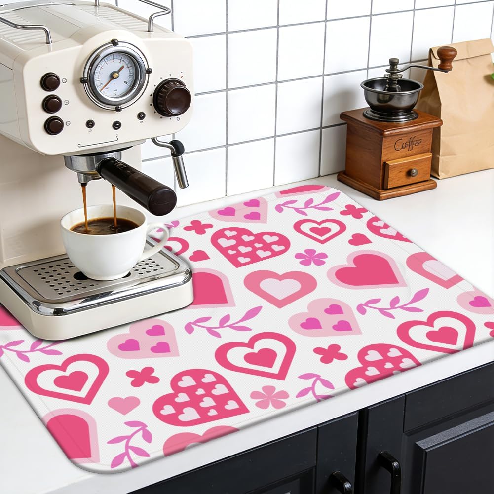 Dish Drying Mat and Placemats for Kitchen Counter
