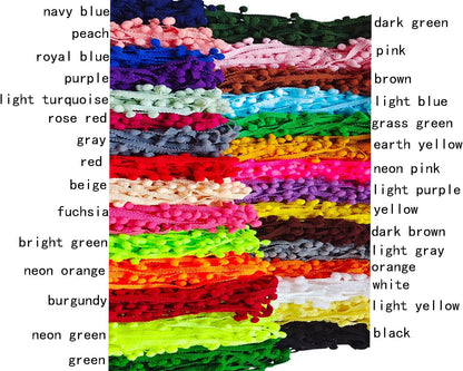 Pom Pom Trim 6 Yards 12mm Ball Fringe Trim for Sewing Accessory Decoration DIY Crafts (Peach, 12mm 181215)