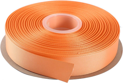 ITIsparkle 1" Inch Grosgrain Ribbon 50 Yards-Roll Set for Gift Wrapping Scrap Books Party Favor Hair Braids Hair Bow Baby Shower Decoration Floral Arrangement Craft Supplies, Peach Ribbon