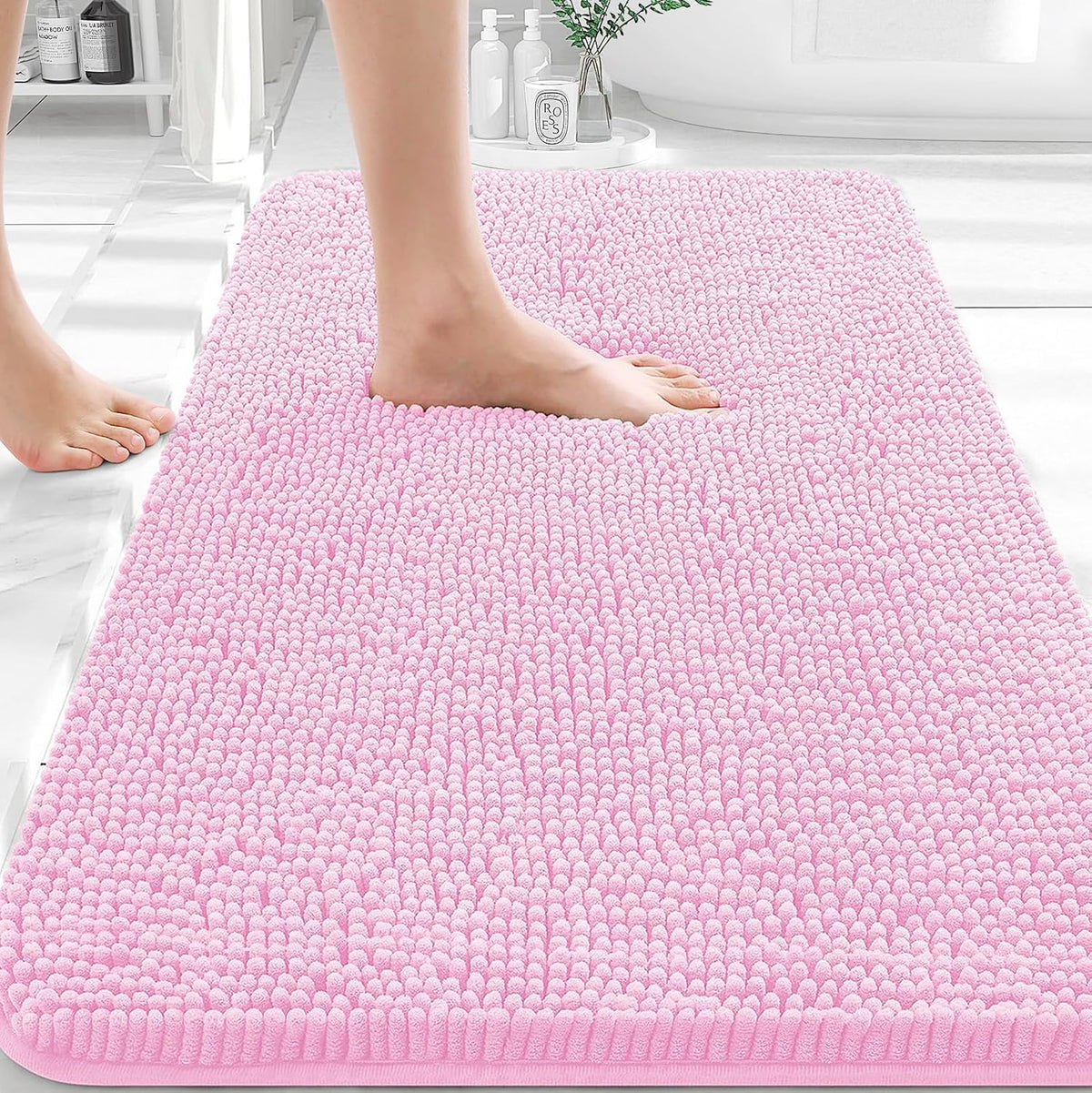 Bathroom Rugs 30x20, Extra Soft Absorbent Chenille Bath Rugs