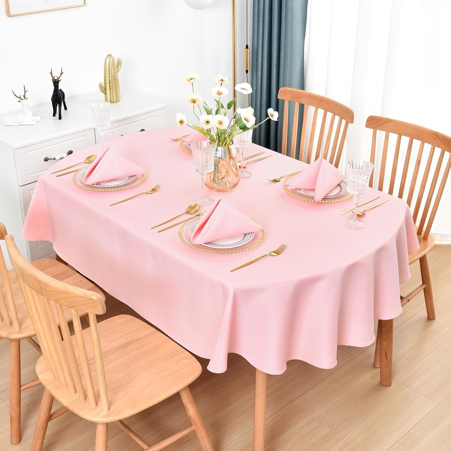 Cloth Napkins Set of 6 Washable Dinner Napkins Square 18X18 Inch Pink Reusable Table Napkin with Hemmed Edges for Hotel Restaurant Wedding Party Banquet Event