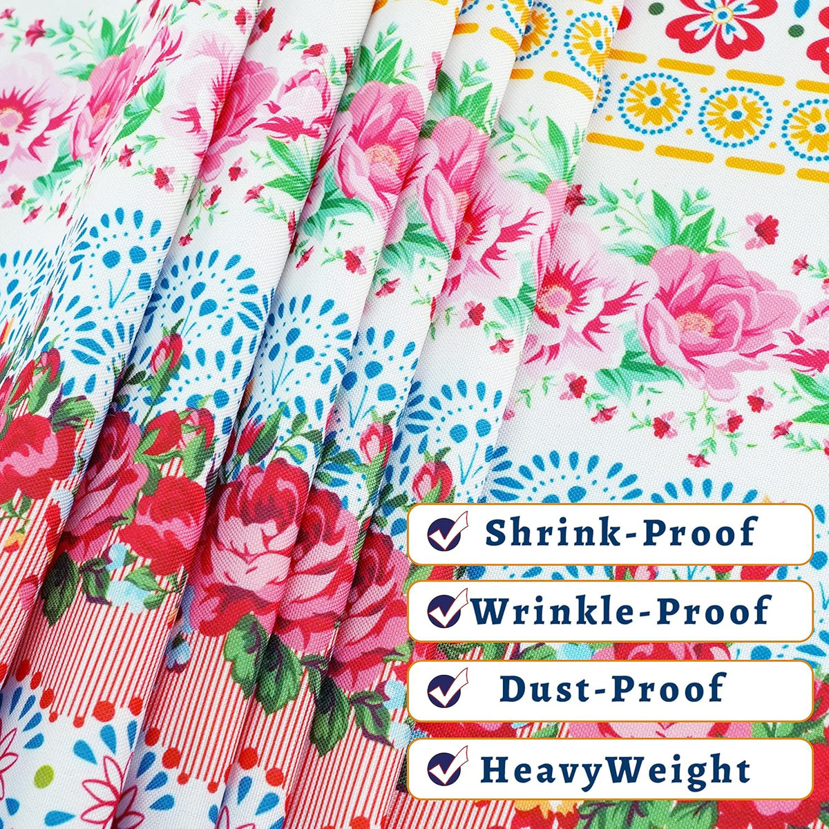 Rectangle Tablecloth - 60 x 84 Inch Pink Pioneer Design Rustic Tablecloth Classic French Country Printed Farmhouse Table Cover for Farmhouse Decoration, Suitable for Home, Kitchen Dining