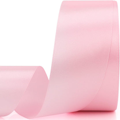 25 Yards 1-1/2 inches Wide Satin Ribbon Suitable for Wedding, Party and Gift Box Packaging Ribbon (Pale Pink, 1-1/2")