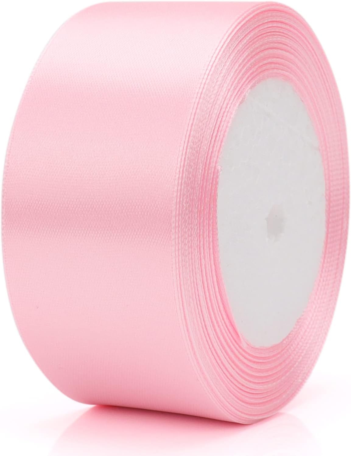 25 Yards 1-1/2 inches Wide Satin Ribbon Suitable for Wedding, Party and Gift Box Packaging Ribbon (Pale Pink, 1-1/2")