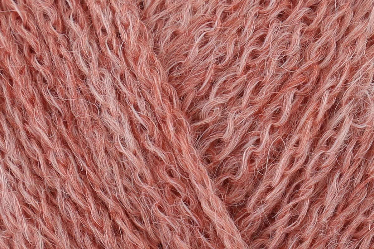 Drops Sky Yarn - 74% Baby Alpaca, 8% Merino Wool, 18% Polyamide - 20 Shades - 50g DK Weight. Color 19 Peach