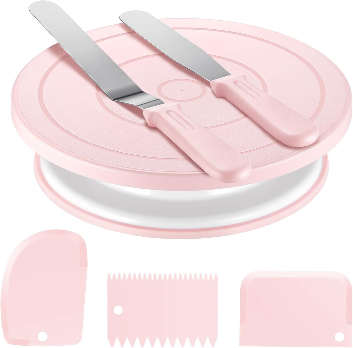 Cake Decorating Kit with Turntable Baking Supplies for Beginner Pros