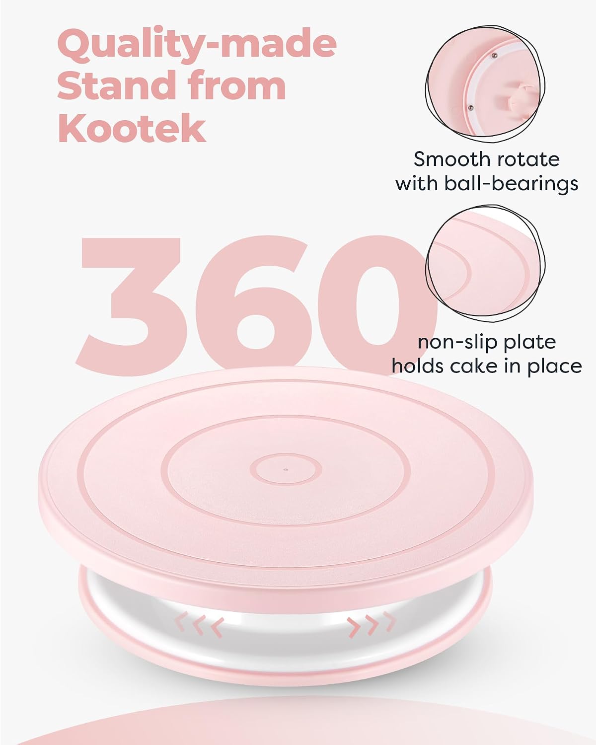 Cake Decorating Kit with Turntable Baking Supplies for Beginner Pros