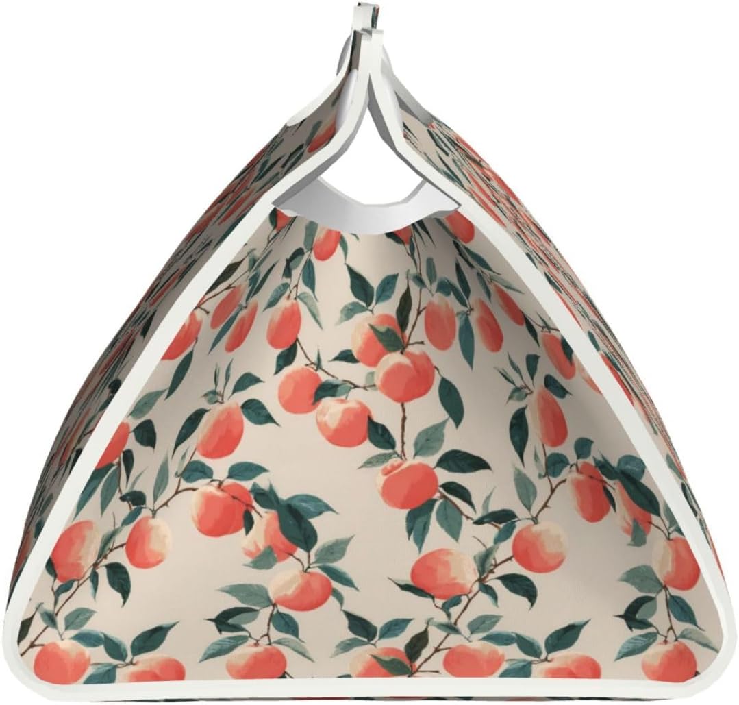 Fruits Peach (3) Print Tissue Box Cover,Rectangular Pu Leather Tissue Holder for Bathroom Living Room Office