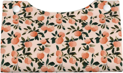 Fruits Peach (2) Print Tissue Box Cover,Rectangular Pu Leather Tissue Holder for Bathroom Living Room Office