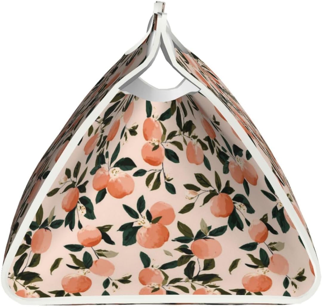 Fruits Peach (2) Print Tissue Box Cover,Rectangular Pu Leather Tissue Holder for Bathroom Living Room Office